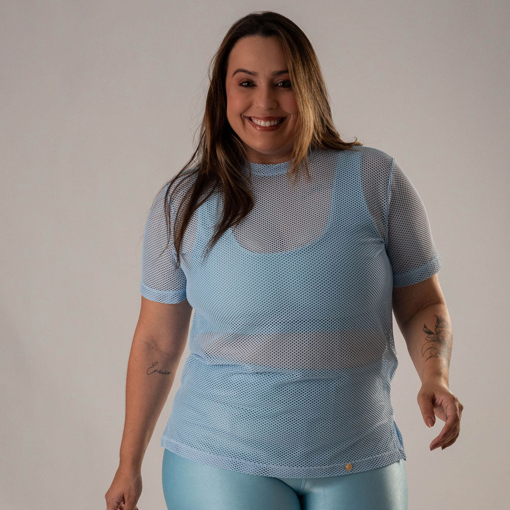 Camisa Over Pri Azul Sky