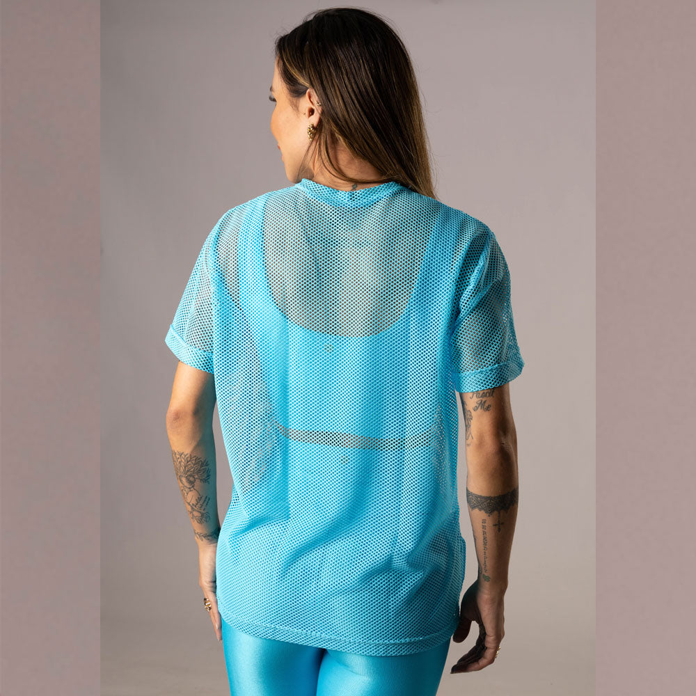 Camisa Over Pri Skyblue