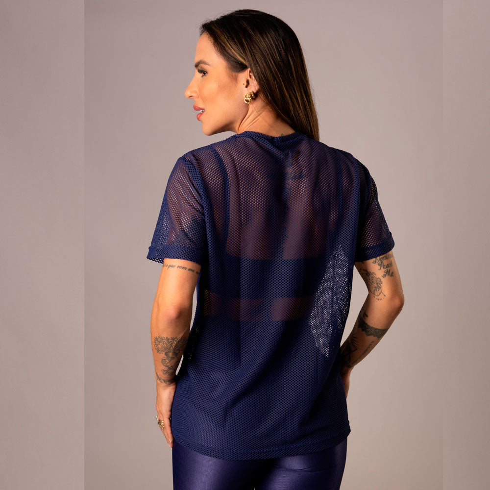 Camisa Over Pri Marinho