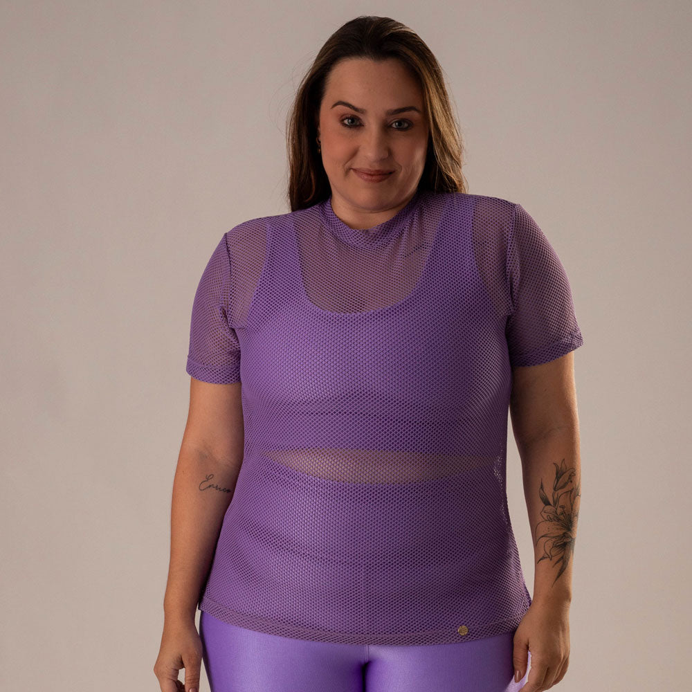 Camisa Over Pri Lilás