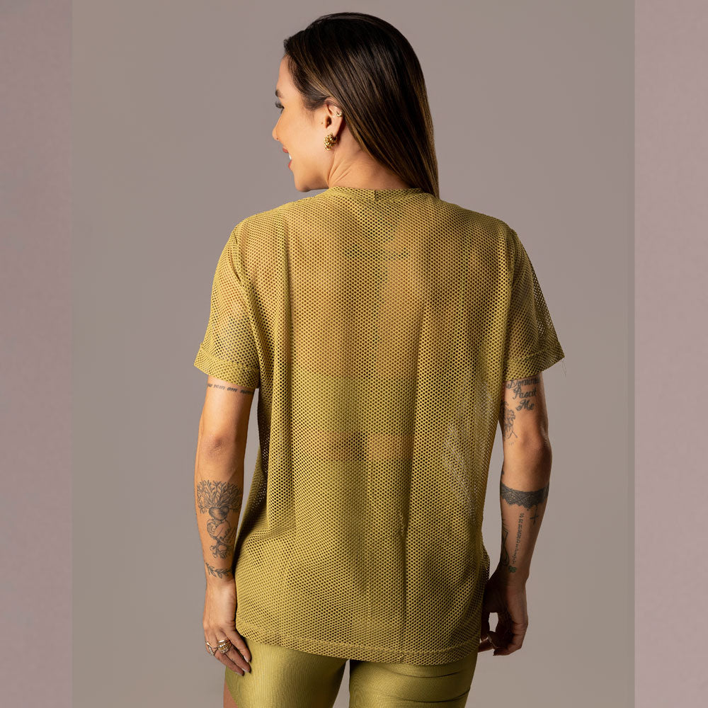 Camisa Over Pri Pistache