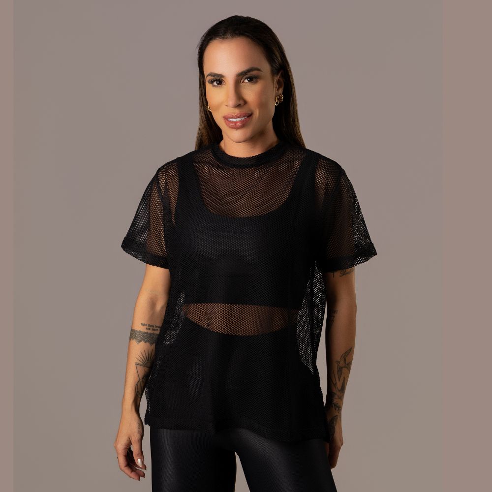 Camisa Over Pri Preto