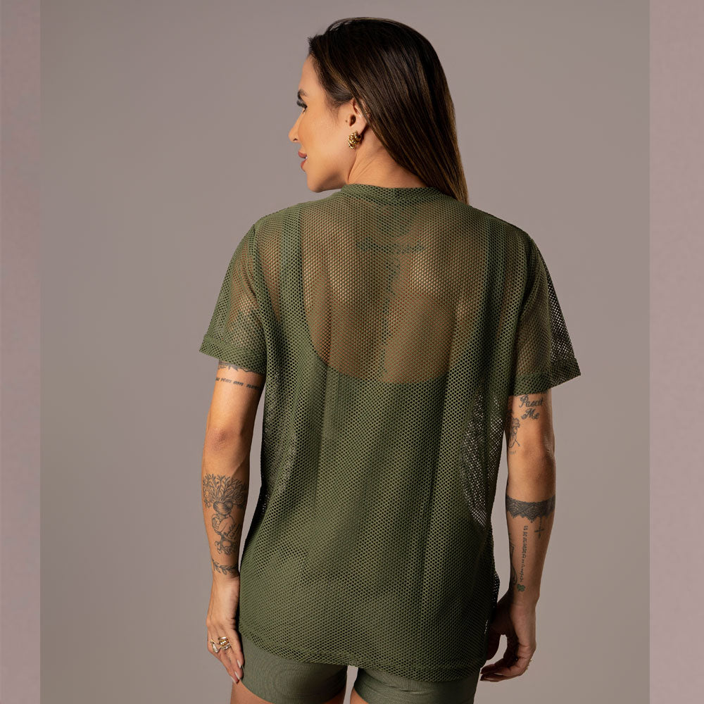 Camisa Over Pri Croco