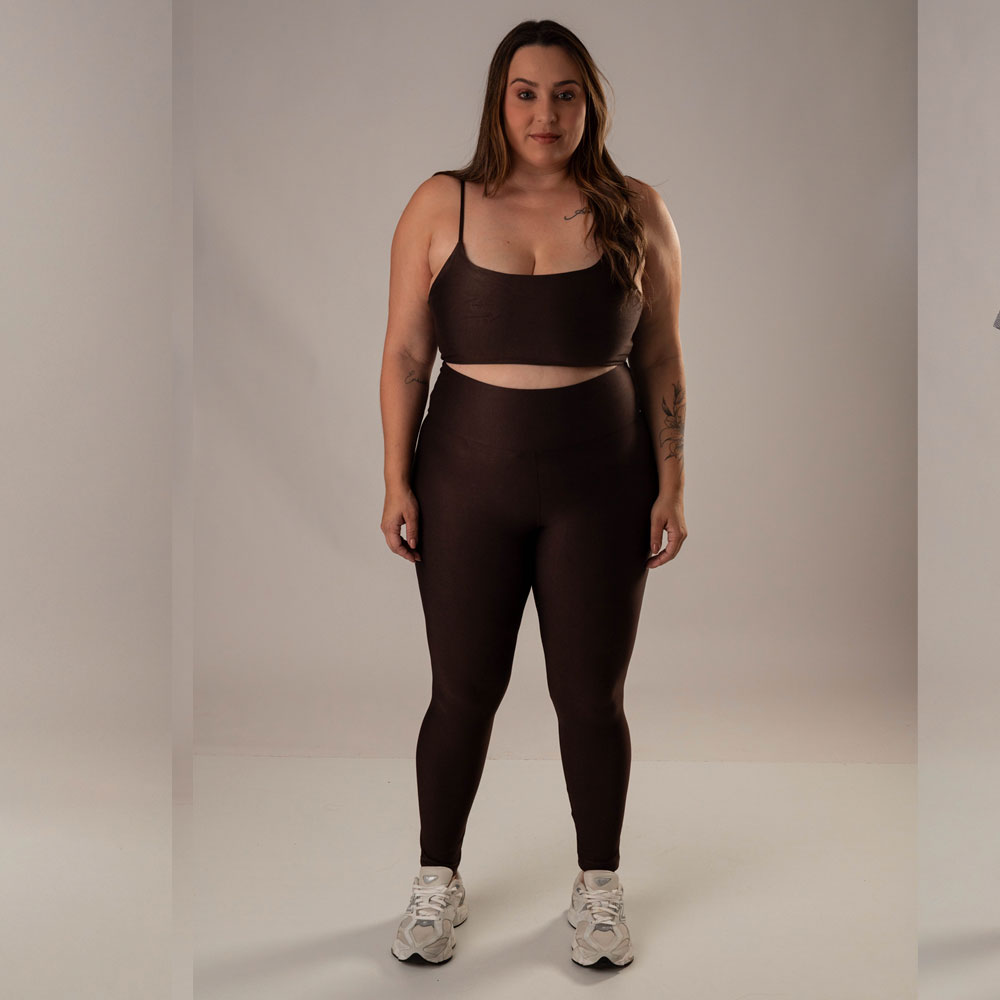Calça Legging Marcela Coffee