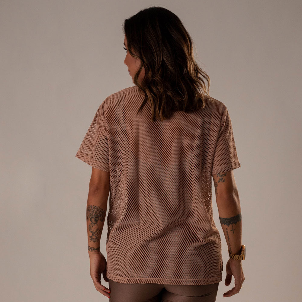 Camisa Over Pri Castanho