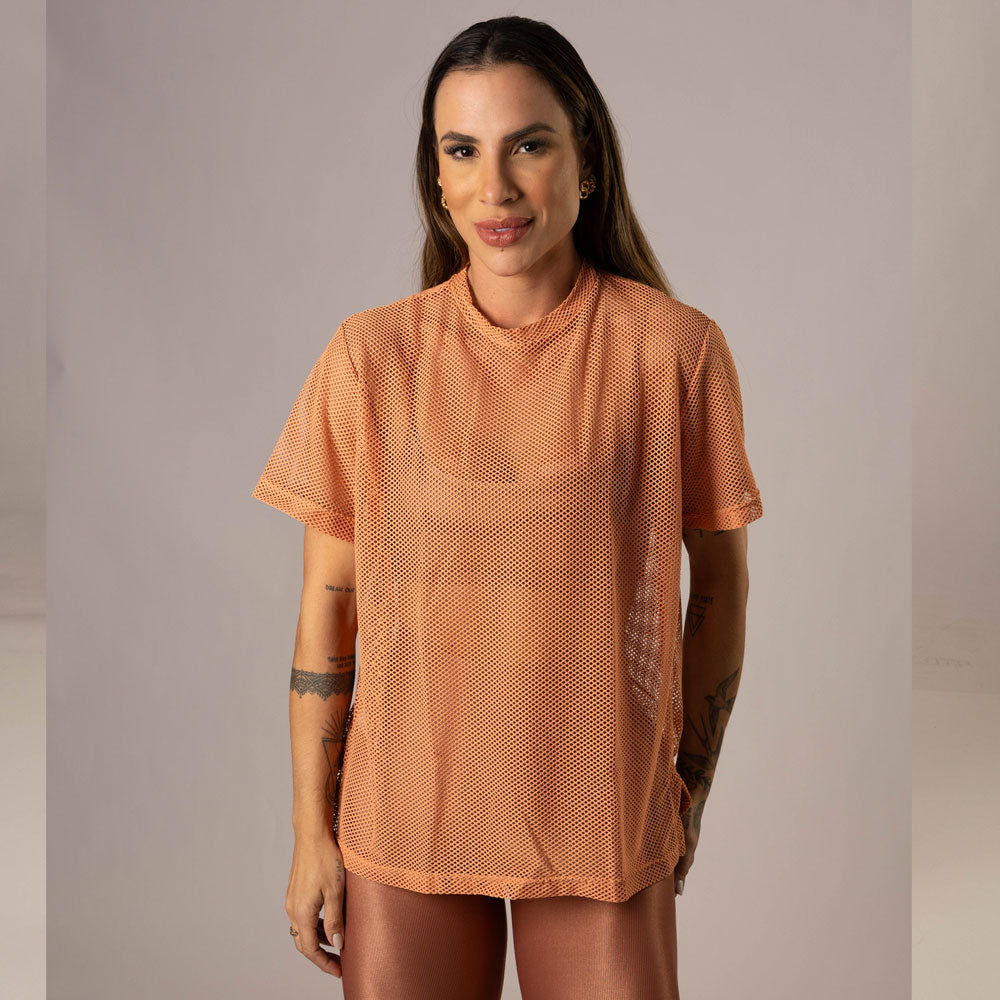 Camisa Over Pri Bronze