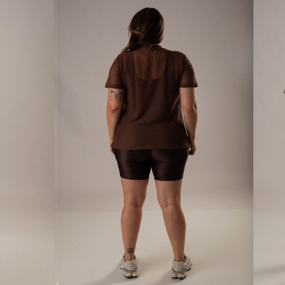 Camisa Over Pri Coffee