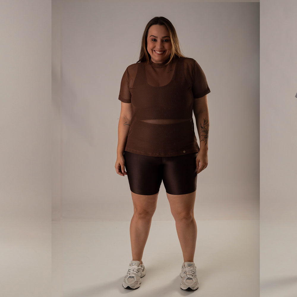 Camisa Over Pri Coffee