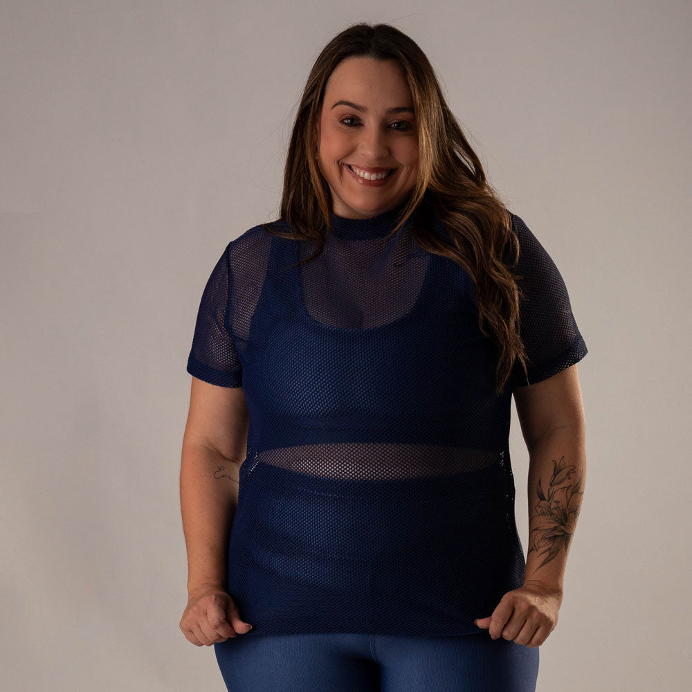 Camisa Over Pri Marinho