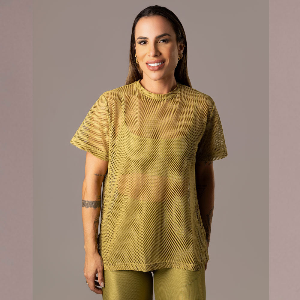 Camisa Over Pri Pistache