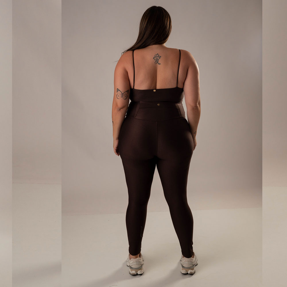 Calça Legging Marcela Coffee