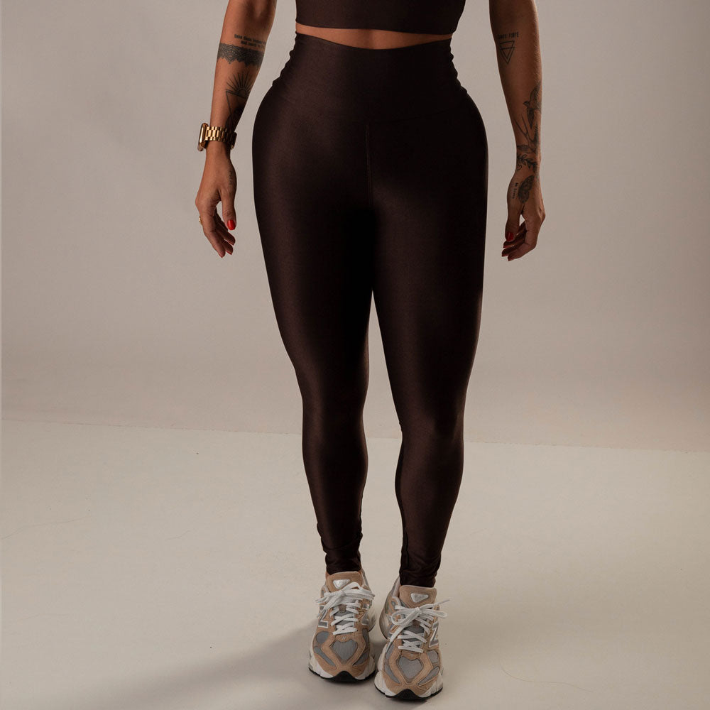 Calça Legging Marcela Coffee