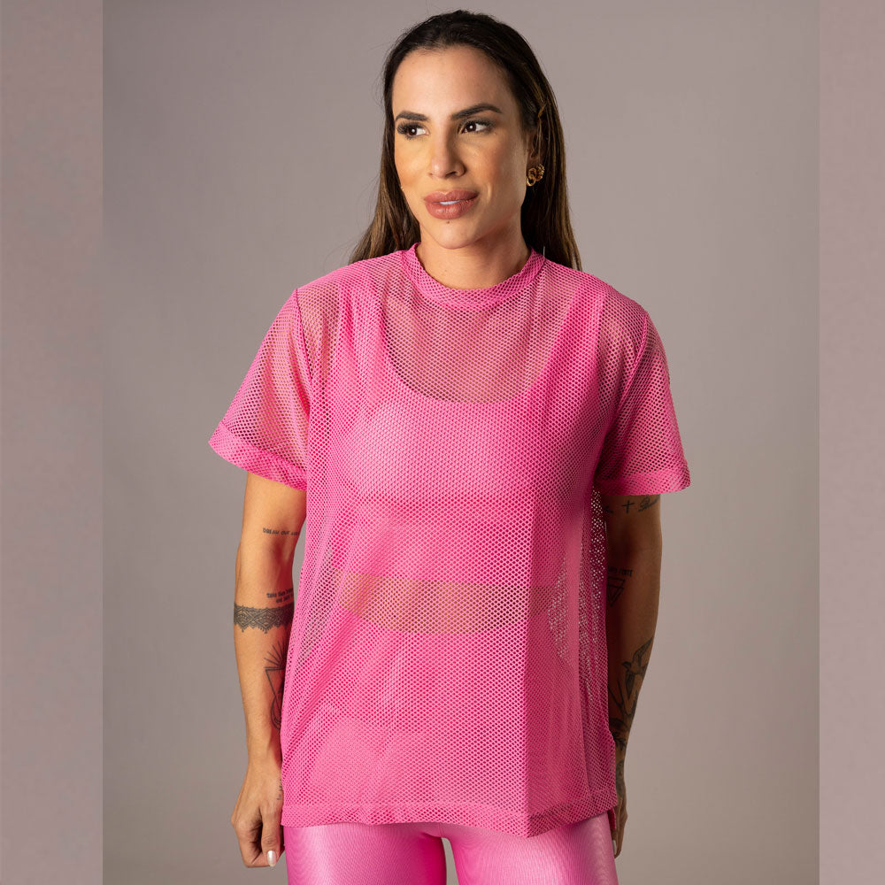 Camisa Over Pri Milk Shake