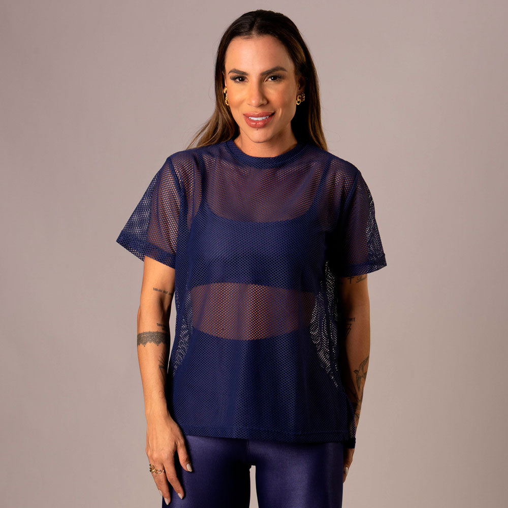 Camisa Over Pri Marinho