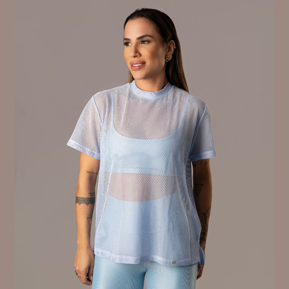 Camisa Over Pri Azul Sky